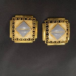 Vintage Earings 80's Jewelry unique pair